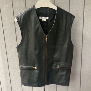 BALLY vintage leather vest *as is